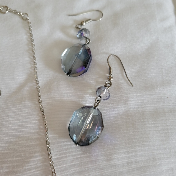 Star Sparkle Necklace with Earrings - Picture 4 of 5